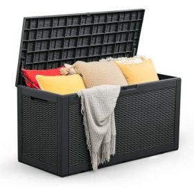All Weather 100 Gallon Resin Deck Box