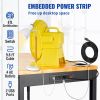 VEVOR Workbench Adjustable Height, 61" x 20" Garage Table w/ 27.1" - 36" Heights & 2000 LBS Load Capacity