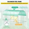 VEVOR Walk-in Tunnel Greenhouse, 15 x 7 x 7 ft Portable Plant Hot House w/ Galvanized Steel Hoops, 1 Top Beam, Diagonal Poles