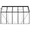 vidaXL Greenhouse Anthracite Aluminium 5,89 m²
