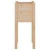 Garden Planter 12.2"x12.2"x27.6" Solid Wood Pine
