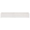 Garden Planter White 78.7"x12.2"x12.2" Solid Wood Pine