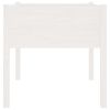 Garden Planters 2 pcs White 27.6"x27.6"x27.6" Solid Wood Pine