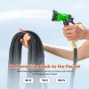8 Function Nozzle; Lightweight Expandable Garden Hose; No-Kink Flexibility; 3/4 Inch Solid Brass Fittings