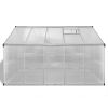 Reinforced Aluminum Greenhouse with Base Frame 81.3 ft²