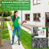 Retractable Garden Hose Reel Wall Mounted Automatic Water Hose Reel with Any Length Lock 8 Pattern Spraying Modes 180° Swivel Bracket