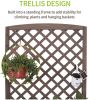 Wooden Planter Box Raised Garden Bed With Trellis