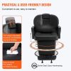 VEVOR Salon Chair, Hydraulic Recliner Barber Chair for Hair Stylist, 360 Degrees Swivel 90°-130° Reclining Salon Chair for Beauty Spa Shampoo