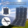 50W 18V Portable Solar Panel, Flashfish Foldable Solar Charger with 5V USB 18V DC Output Compatible with Portable Generator, Smartphones