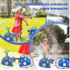 Children's sprinkler summer fun children's sprinkler with swing tube; outdoor water toy boy and girl backyard sprinkler; connected to garden hose whal