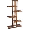 6 Tier Garden Wooden Shelf Storage Plant Rack Stan