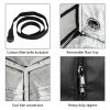 LY-60*60*120cm Home Use Dismountable Hydroponic Plant Growing Tent with Window Green & Black