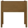 Garden Planter Honey Brown 27.6"x12.2"x27.6" Solid Wood Pine