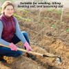 4 PCS Iron Rake, Garden Rake, Iron Rake The Heavy-Duty Iron Weeding Rake, Iron Rake Weeder With Handle