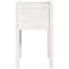 Garden Planter White 15.7"x15.7"x27.6" Solid Wood Pine
