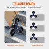 VEVOR Stair Climbing Cart, 550 lbs Load Capacity, Aluminum Hand Truck Dolly with Dual Handles, Integrated Frame & Nonslip Rubber Wheels