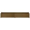 Garden Planters 2 pcs Honey Brown 78.7"x12.2"x12.2" Solid Wood Pine