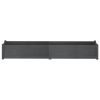 Garden Planters 2 pcs Gray 78.7"x12.2"x12.2" Solid Wood Pine