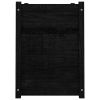 Garden Planter Black 39.4"x19.7"x27.6" Solid Wood Pine