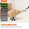 VEVOR Stair Climbing Cart, 550 lbs Load Capacity, Aluminum Hand Truck Dolly with Dual Handles, Integrated Frame & Nonslip Rubber Wheels
