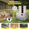 VEVOR Stainless Steel Chicken Plucker 20Inch Barrel Diameter De-Feather Remover Poultry Machine 1500W 275R/min Barrel Diameter Heavy Duty Feather Pluc