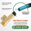 8 Function Nozzle; Lightweight Expandable Garden Hose; No-Kink Flexibility; 3/4 Inch Solid Brass Fittings