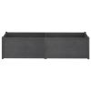 Garden Planter Gray 78.7"x19.7"x19.7" Solid Wood Pine