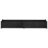 Garden Planter Black 78.7"x12.2"x12.2" Solid Wood Pine
