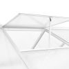 Greenhouse Aluminum 118.9"x74.8"x76.8" 395.2 ft²