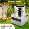 VEVOR Stainless Steel Chicken Plucker 20Inch Barrel Diameter De-Feather Remover Poultry Machine 1500W 275R/min Barrel Diameter Heavy Duty Feather Pluc