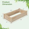 Fir Wood Wooden Square Wood Planter Box for Garden