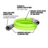 Flexzilla® Garden Lead-in Hose, 5/8" x 5', 3/4" - 11 1/2 GHT Fittings, ZillaGreen™