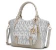 MKF Collection Fula Signature Satchel Bag by Mia k
