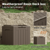 All Weather 28 Gallon Patio Deck Box with Seat