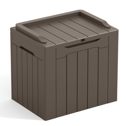 All Weather 28 Gallon Patio Deck Box with Seat