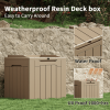 All Weather 28 Gallon Patio Deck Box with Seat