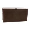 120 Gallon Plastic Deck Box - Outdoor Waterproof Storage Box for Patio Mats; Gardening Tools and Pool Toys