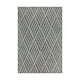 5' x 7'Diamond Outdoor Rug (Material: Polyester, Polypropylene, Color: Charcoal)