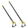 Adjustable Garden Hoe Handheld Stirrup Hula Hoe Scuffle Loop Hoe Gardening Weeder Cultivator Weeding Rake for Weeding/Loosening Soil