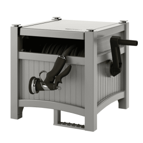 100 ft. Hose Hideaway Hose Reel, Gray (Color: Gray)