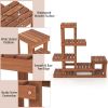 Indoor & Outdoor Wood Plant Stand for Multiple Plants