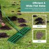 Outdoor Lawn Leveling Rake for Garden & Golf Lawn & Farm