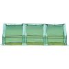 Outoodor mini greenhouse helps to protect plants opening conservatory;  three rooms; XH