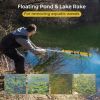 Floating Weed Landscape Rake with Foam Floats for Lawn Care and Pond