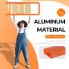 3 Step Ladder Folding Step Stool for Adults with Wide Anti-Slip Pedal, Aluminium Lightweight Foldable Step Ladders for Home Kitchen Office