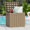 All Weather 28 Gallon Patio Deck Box with Seat
