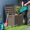 All Weather 28 Gallon Patio Deck Box with Seat