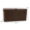 120 Gallon Plastic Deck Box - Outdoor Waterproof Storage Box for Patio Mats; Gardening Tools and Pool Toys