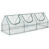 Outoodor mini greenhouse helps to protect plants opening conservatory;  three rooms; XH