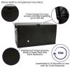 120 Gallon Plastic Deck Box - Outdoor Waterproof Storage Box for Patio Mats; Gardening Tools and Pool Toys